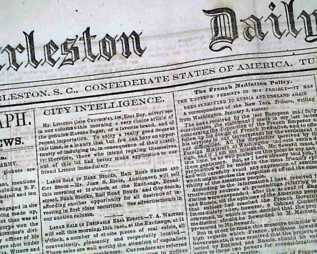 Confederate reporting on the Civil War... Reward for Benjamin Butler...