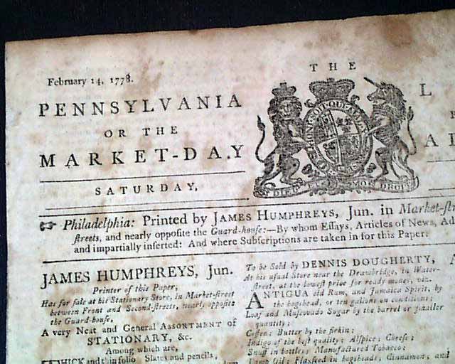 A Tory newspaper from the Revolutionary War... - RareNewspapers.com