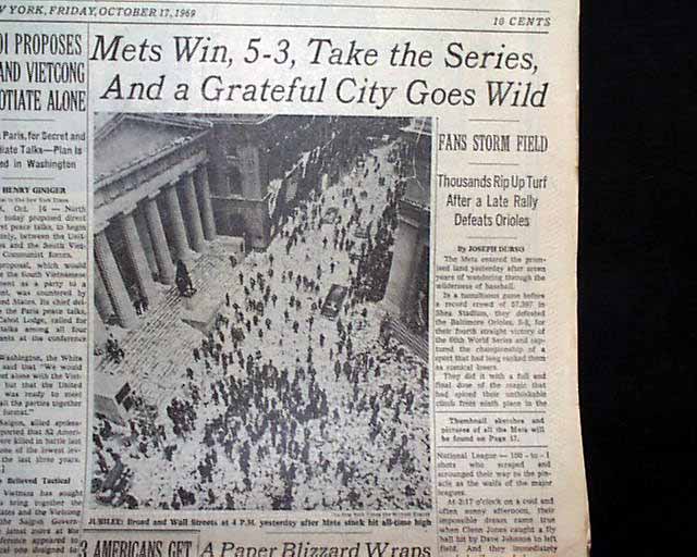 1969 Miracle Mets win the World Series 