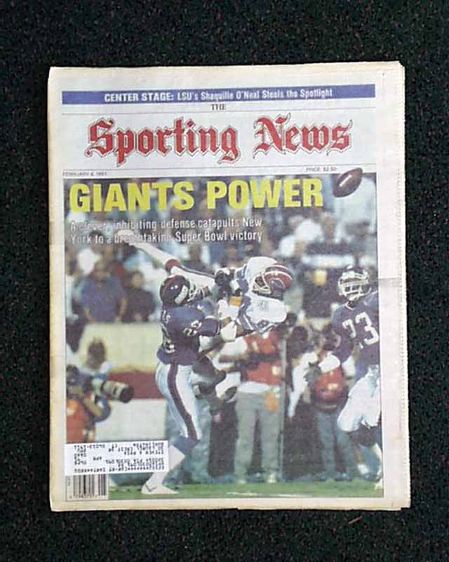 New York Giants win Super Bowl...