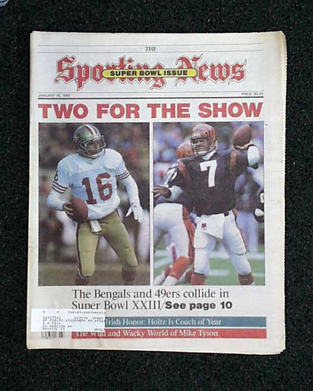 Super Bowl Issue Bengals vs. 49ers in Super Bowl XXIII