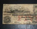 Five dollar bank note from 1850... - Image 2