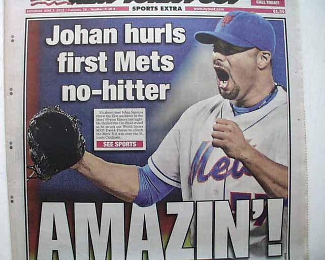 Johan Santana's no-hitter was five years ago - Amazin' Avenue