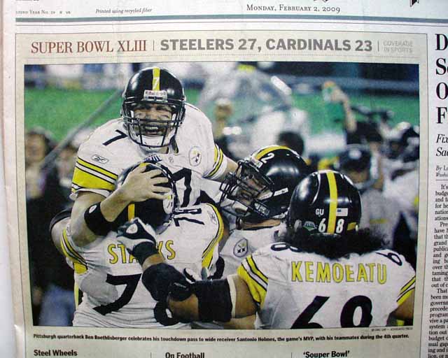 Pittsburgh Steelers win Super Bowl XLIII