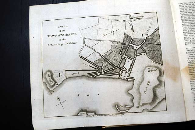 Map of the island of Jersey...   Battle of Blackstocks Farm, South Carolina...