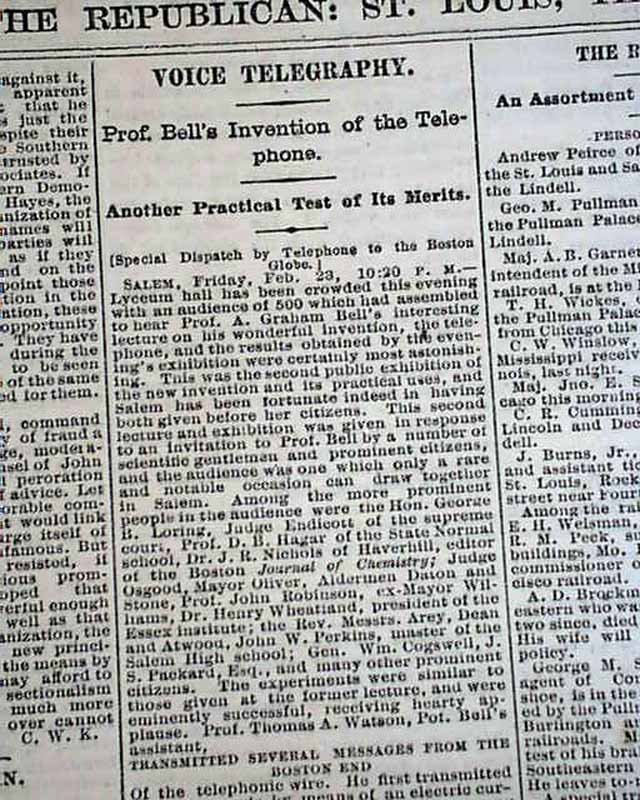 the first telephone invented by alexander graham bell