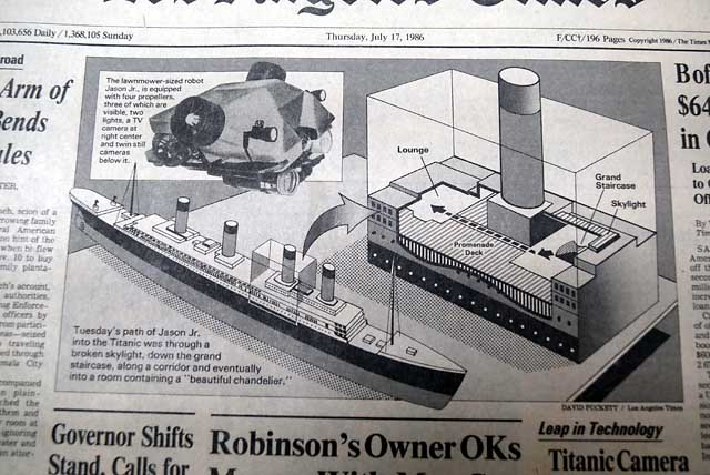 LOS ANGELES TIMES, July 17, 1986&nbsp;* RMS Titanic shipwreck...