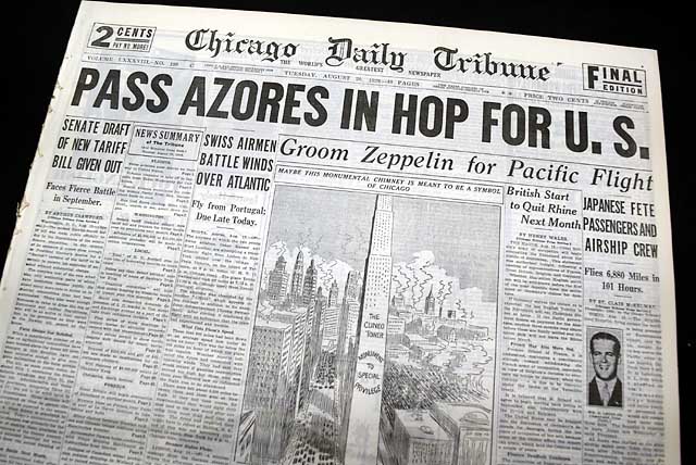 CHICAGO DAILY TRIBUNE, Aug. 20, 1929&nbsp;* Swiss aviators...