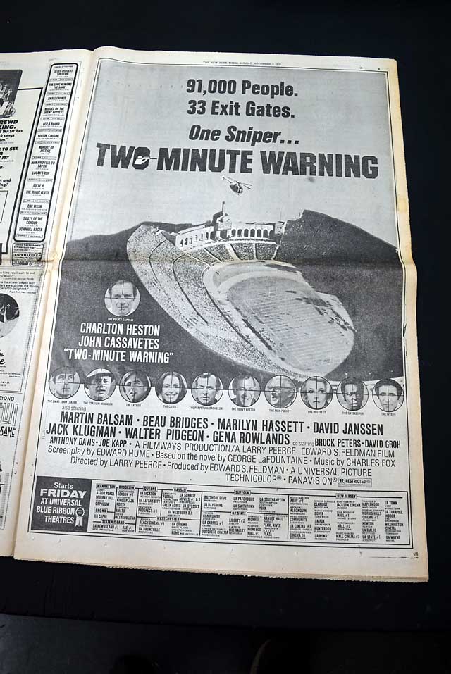 1976 "Two-Minute Warning" premiere ad...