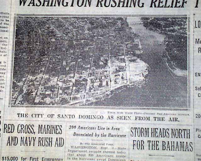 Dominican Republic Hurricane 1930....