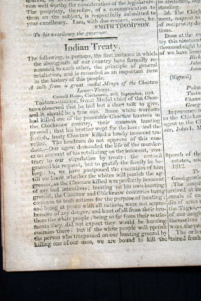 Latest from the War of 1812...
