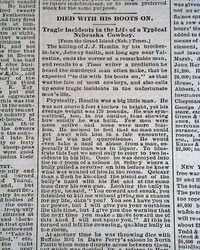 "Died with his boots on" and an encounter with Buffalo Bill Cody...
