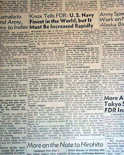 The Day Pearl Harbor Was Attacked RareNewspapers