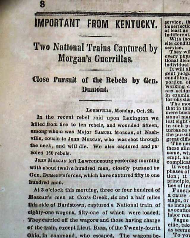 1862 Pilot Knob Missouri...