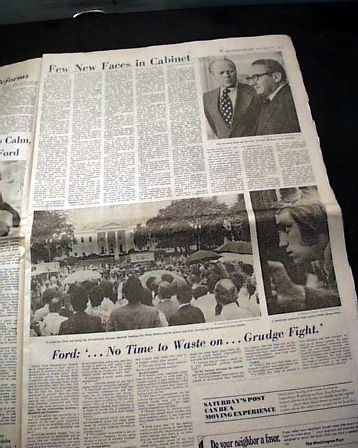 Nixon Resigns The Presidency As Reported In The Washington Post 