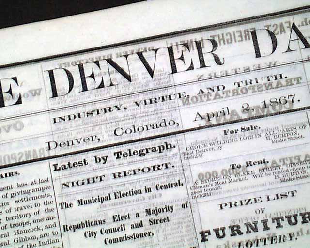 Denver Colorado in 1867...