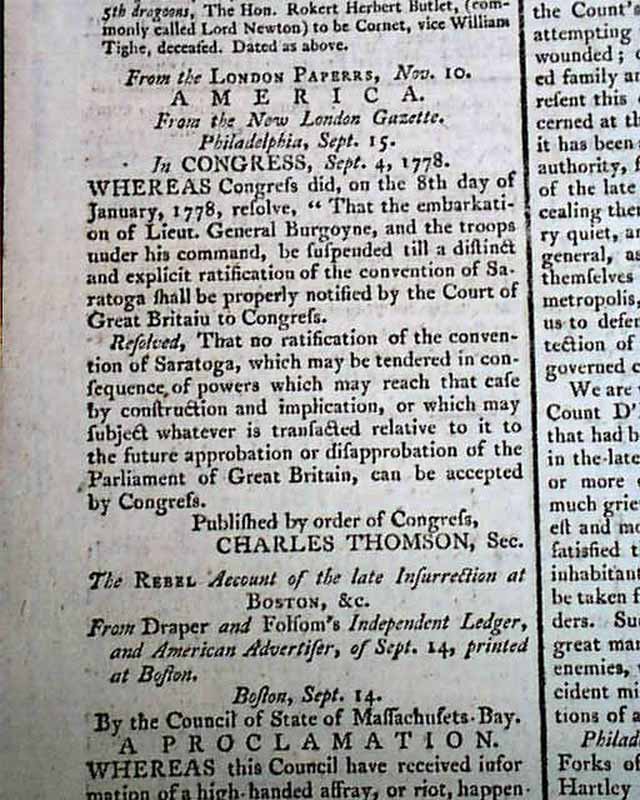 The Wyoming Massacre... The Boston food riots... More ...