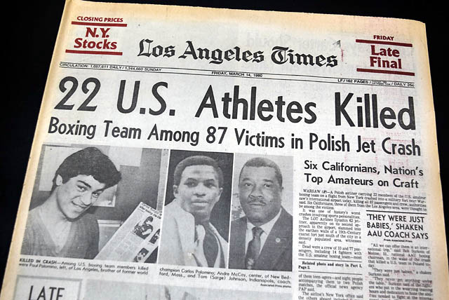 1980 U.S. Amateur Boxing team airplane crash...