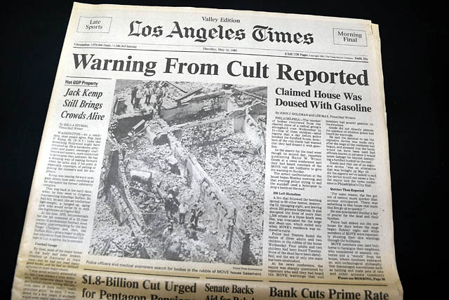 1985 MOVE Bombing in Philadelphia...