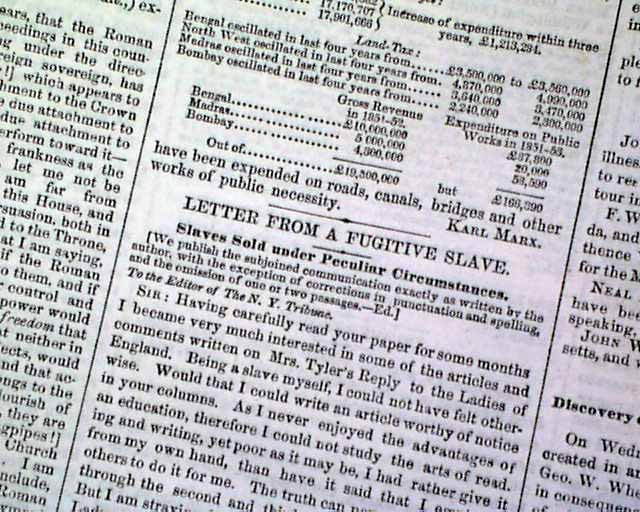 Fugitive slave Harriet Jacobs' letter is published... - RareNewspapers.com