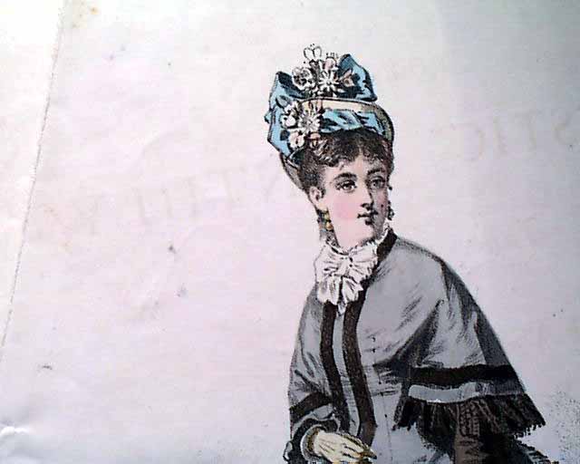 With a color fashion plate from the Victorian era...