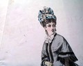 With a color fashion plate from the Victorian era... - Image 1