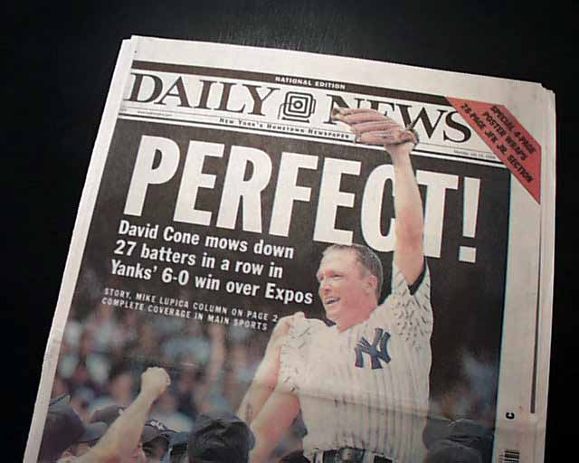 Review: Cone's perfect game — 20 years ago — among memories in his new book  - The San Diego Union-Tribune