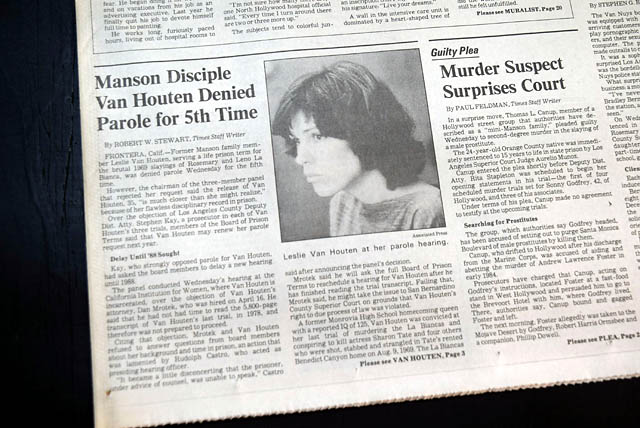 Leslie Van Houton denied parole in 1985...