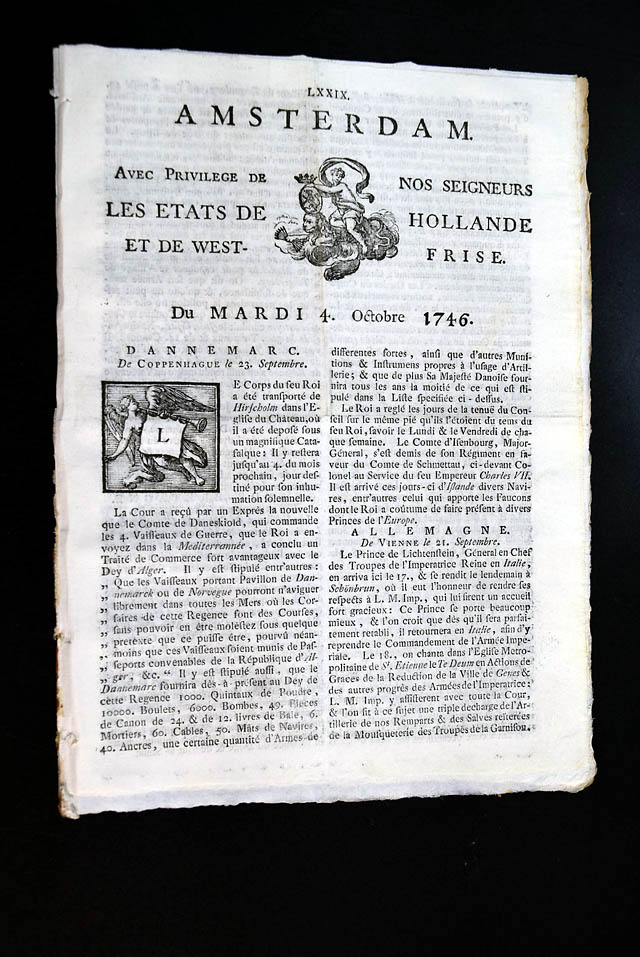 A respected news source in Europe at the time...