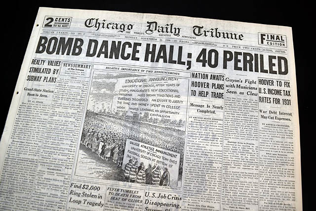 1930 Chicago gangland war in full swing...