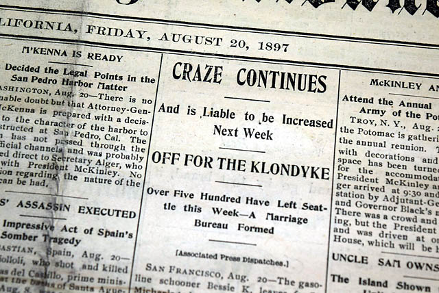 The Klondike Gold Rush...