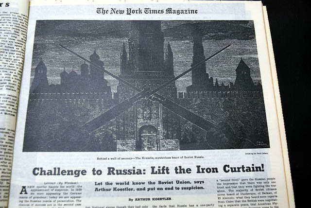 The "Iron Cutain" in 1946.... Winston Churchill...