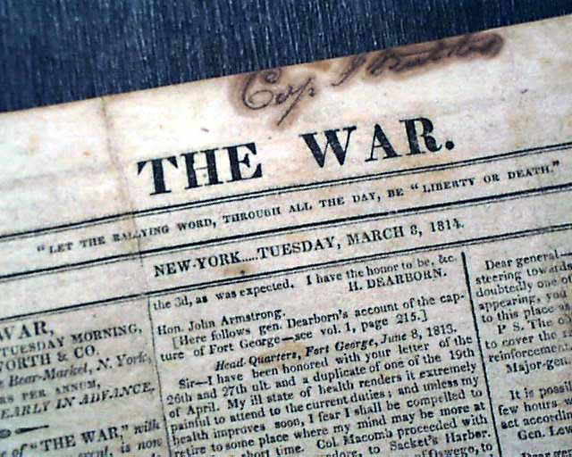 Much on the exploits of General Dearborn...