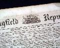 1862 Springfield Massachusetts Newspaper.... - Image 1