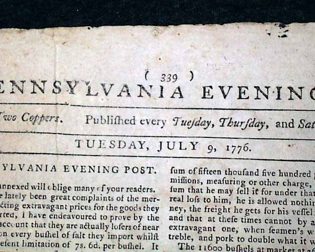 Reading the Declaration of Independence...