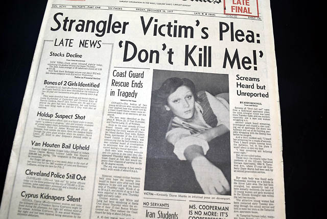 Hillside Strangler murders in 1977 Los Angeles...
