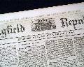 1864 Springfield Massachusetts Newspaper.... - Image 1