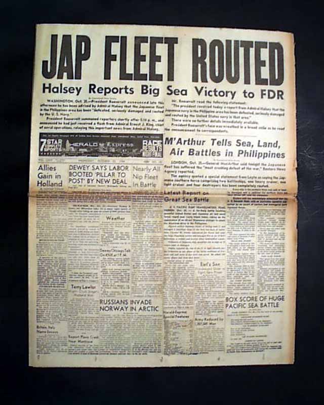 Battle Of Leyte Gulf Won RareNewspapers Com   Image057 