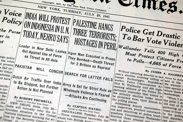 1947 Sergeants Affair... Anti-Jewish attack....