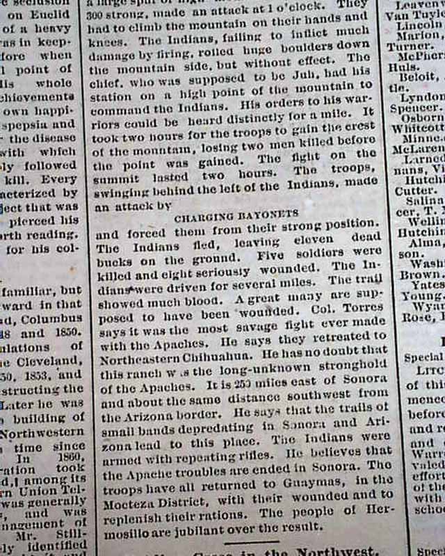 Apache campaign in 1883...