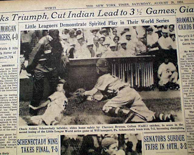 Schenectady NY Little League champions....