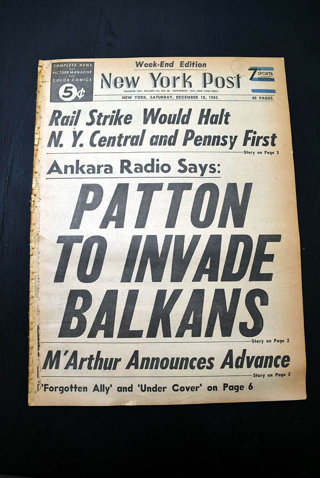 1943 General George S. Patton & the Balkans...