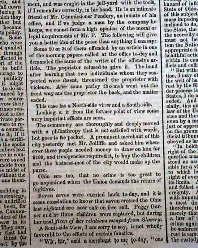 The famous slave case of Margaret Garner... - RareNewspapers.com