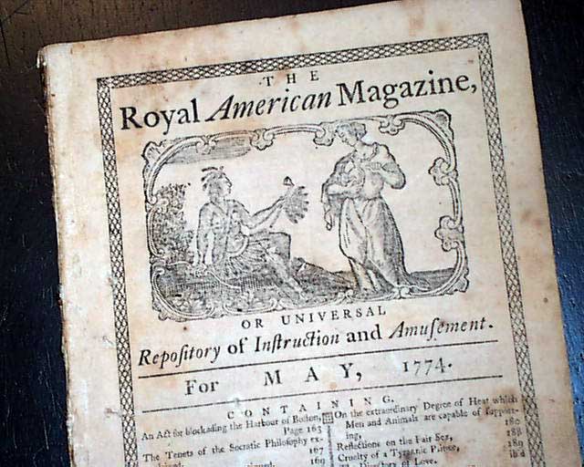Rare title with a Paul Revere engraving... Boston Port Bill...