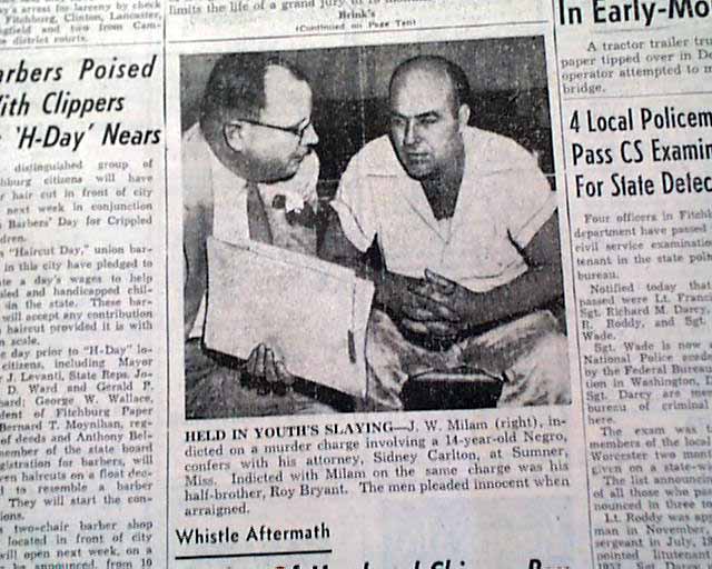1955 Emmett Till murder trial beginning.. - RareNewspapers.com