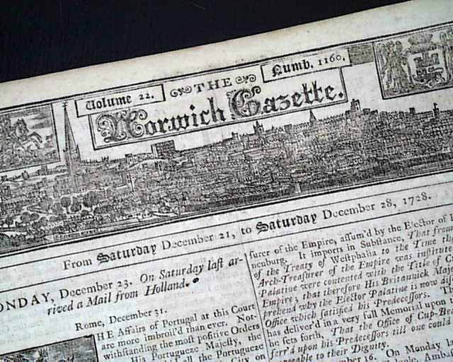 One of the most intricately engraved mastheads to be had...