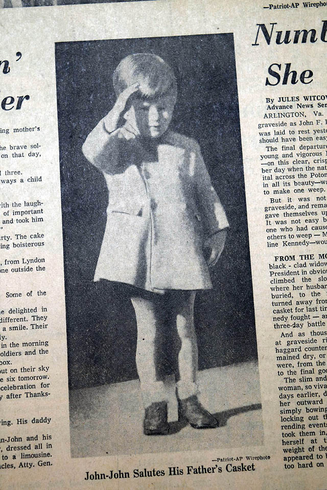 1963 John-John salutes his dad photo.....