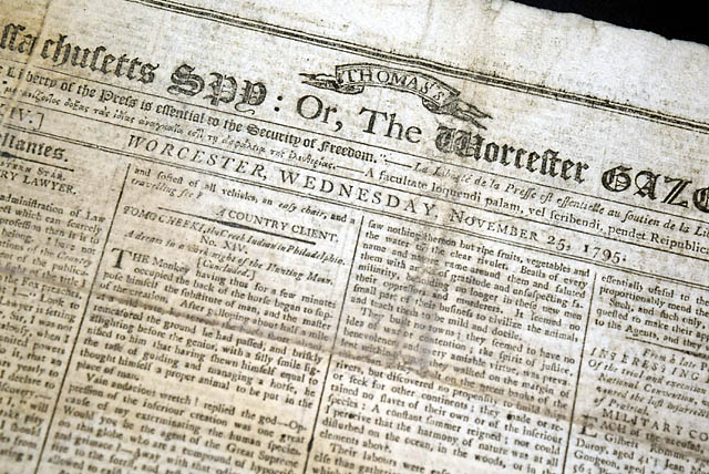 By the famed Isaiah Thomas in 1795...