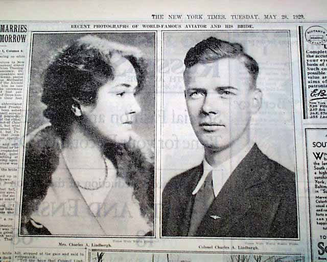 Marriage of Charles Lindbergh... - RareNewspapers.com