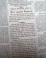 War declared against England, beginning the War of 1812... - Image 8